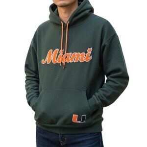 Vintage‎ 90's Russell Athletic Miami Hurricanes Hoodie XL Pro cotton streetwear